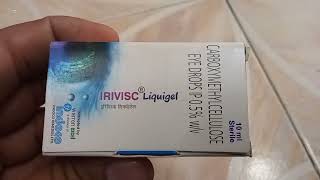 irivisc Liquigel  Carboxymethylcellulose 05 Eye Drops  irivisc Liquigel Eye Drops uses Hindi [upl. by Nainatrad]