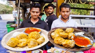 Street Momos Eating Challenge  Man Vs Momos Challenge  Indian Street Momos Eating Competition [upl. by Ardnaeed415]