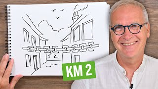 Le parcours de lUrban Trail de Poitiers 2024 en dessins  KM2 [upl. by Dinny324]