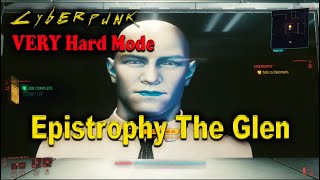 Cyberpunk 2077 VERY HARD Side Jobs Delamain Epistrophy The Glen Silent Stealth guide walkthrough [upl. by Ahseki]