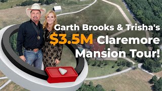 Garth Brooks amp Trisha Yearwoods 35M Claremore Estate [upl. by Darbee605]