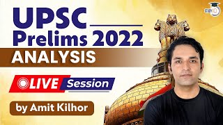 UPSC CSE Prelims 2022 Paper 1 GS Analysis by Amit Kilhor  StudyIQ [upl. by Robertson81]