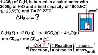 Chemistry  Thermochemistry 32 of 37 Constant Volume Calorimeter Bomb Calorimeter [upl. by Ssitruc]