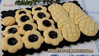 GALLETAS DE MANTEQUILLA FÁCILES con solo 5 Ingredientes [upl. by Alyda]