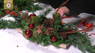 Bloemsierkunst Groeneveld instructievideo kerststuk maken [upl. by Eintroc]