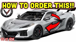 HOW to ORDER a ZR1 2025 c8 ZR1 Corvette ORDER GUIDE STEP by STEP [upl. by Anitnatsnok96]