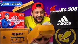 UNBOXING BEST BUDGET SHOESSNEAKERS FOR MEN on AMAZON 🔥 Shoes Haul Review 2023  Adidas ASIAN [upl. by Shae]