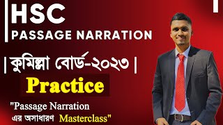 HSC  Passage Narration Cumilla Board  2023  কুমিল্লা বোর্ড  ২০২৩  Mr HSC English [upl. by Halonna]