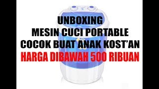 UNBOXING MESIN CUCI PORTABLE DIBAWAH 500RB kualitas bagusssss [upl. by Nilde]