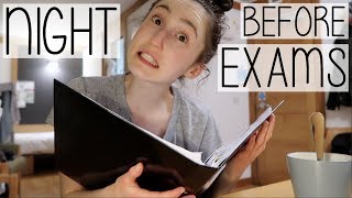 THE NIGHT BEFORE MY FIRST EXAM EVENING EXAM ROUTINE 2018  EXAM SEASON DIARY 001 [upl. by Ibocaj743]