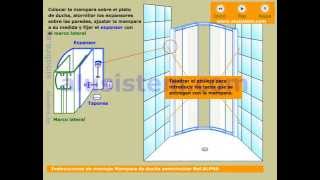 Instrucciones de montaje mampara de ducha curva [upl. by Assirahc899]