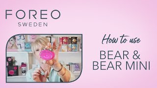 How to use FOREO BEAR amp BEAR mini with insider tips amp tricks from Jesse Boatright [upl. by Thilda279]