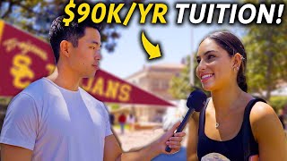 Asking USC Students How Much Debt Theyre In SHOCKING [upl. by Erdnuaed633]