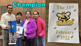 CHAMPION  Scripps Regional Spelling Bee  2022 [upl. by Firmin]