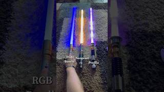 RGB Baselit vs Neopixel vs Proffie Lightsaber [upl. by Gonroff206]