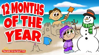 12 Months of the Year ♫ Learn Months Song ♫ with Don Monopoli ♫ Kids Songs by The Learning Station [upl. by Catherine]