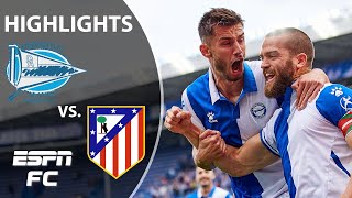 Atletico Madrid suffers first LaLiga loss of the season vs Alaves  LaLiga Highlights  ESPN FC [upl. by Leanatan]