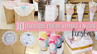 Blondas de papel para decorar [upl. by Nyssa]