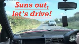 Drive to Portreath in my 1993 Mk3 Fiesta Ghia [upl. by Swisher]