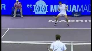 Federer amazing reaction against Soderling [upl. by Seravart]