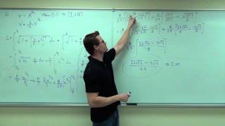 Calculus 1 Lecture 54 Finding the Length of a Curve on a Plane [upl. by Ehman]