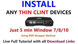 Setup Thin client Device on Server Step by Step [upl. by Borchers266]