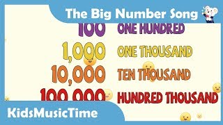 The Big Numbers Song  Learn to count from 1 to 1 trillion in English  montessori golden beads [upl. by Barbette]