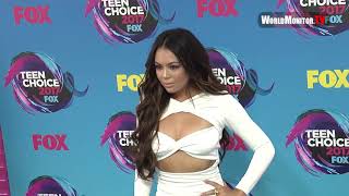 Janel Parrish arrives at Teen Choice Awards 2017 [upl. by Annaillil]