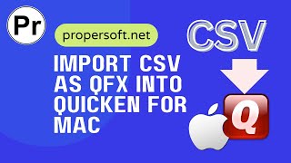 How to import CSV transactions as QFX into Quicken macOS CSV2QFX [upl. by Annairdna947]