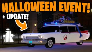 NEW GREENVILLE HALLOWEEN EVENT FREE 75K CASH  UPDATE  Roblox Greenville [upl. by Aisena]