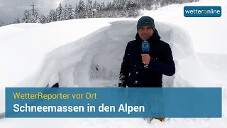 Schneemassen in den Alpen [upl. by Nabal]