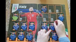 Panini World Class 2024  pasting stickers into the album [upl. by Chester]