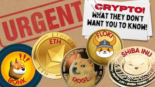 URGENT DOGE 🔥 SHIBA INU 🤑 BONK 🚀 FLOKI PEPE AND ETHEREUM PRICE PREDICTION NEWS I JUST BOUGHT [upl. by Nicolai]