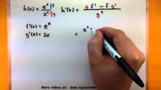 Calculus  The quotient rule for derivatives [upl. by Akemehc]