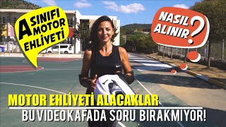 2020 MOTOR DİREKSİYON SINAVI I A SINIFI MOTOR EHLİYETİ [upl. by Ellette]