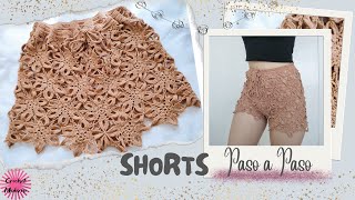 ✨SHORTS de Flores a Crochet Tutorial 🔥 [upl. by Nimzzaj]