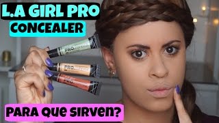 Correctores de ColoresFuncionan  LA Girl Pro Concealer [upl. by Hibbert]