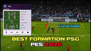 BEST FORMATION PSG DI PES 2020 SKUAD TERBARU [upl. by Sollie]