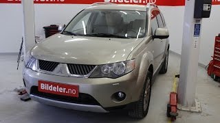 Mitsubishi Outlander Hvordan bytte regreim vannpumpe og multireim 20 DID  2007 til 2012 mod [upl. by Owens740]