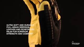 Watson Gloves 578 Drill Sergeant Deerskin Mechanics Gloves [upl. by Sewellyn]