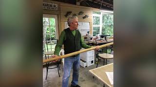 Harlan Learning to Make a Nodeless Bamboo Fly Rod [upl. by Xet]