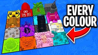 I Built a Base for EVERY COLOUR in Minecraft Hardcore [upl. by Akirea]