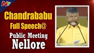 Chandrababu Full Speech At Public Meeting At Nellore  Elections 2019  NTV [upl. by Fabien]