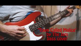 quotTown called Malicequot by the Jam  Bass Cover [upl. by Laeno]