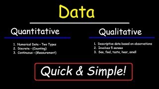 Qualitative and Quantitative [upl. by Guise]