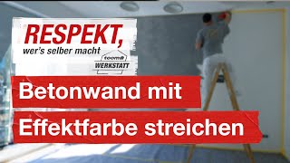 DIYWandgestaltung mit Betonfarbe  toom Werkstatt [upl. by Modla]