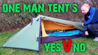 THING TO CONSIDER when buying a ONE MAN TENT Lightweight backpacking tents [upl. by Leahcimsemaj]