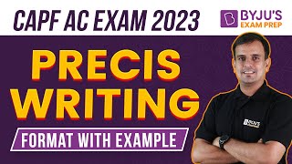 UPSC CAPF AC Exam PRECIS Writing for CAPF AC Exam 2023 i CAPF AC Exam Paper 2 [upl. by Odnumyer147]