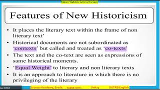 New Historicism ugtrbenglish ugtrb literature criticism successacademy marxism marxist pgtrb [upl. by Forland]