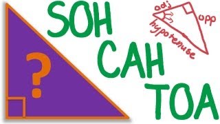 Maths Tutorial Trigonometry SOH CAH TOA trigonometric ratios [upl. by Lucho]